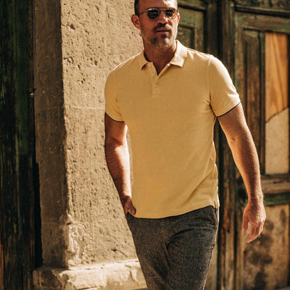 The Pique Polo in Straw