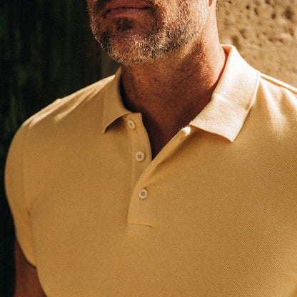 The Pique Polo in Straw