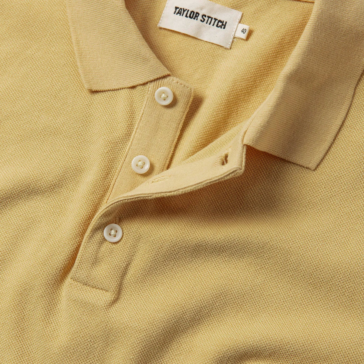 The Pique Polo in Straw