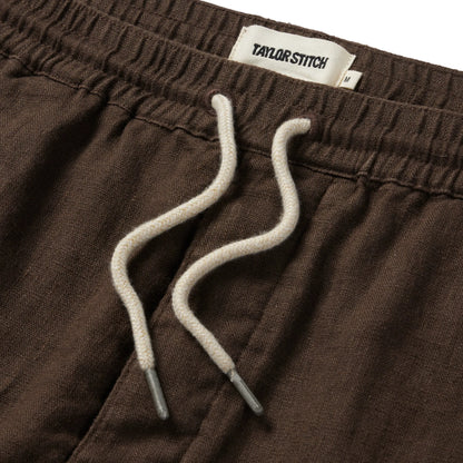 The Apres Short in Espresso Hemp