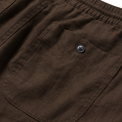The Apres Short in Espresso Hemp