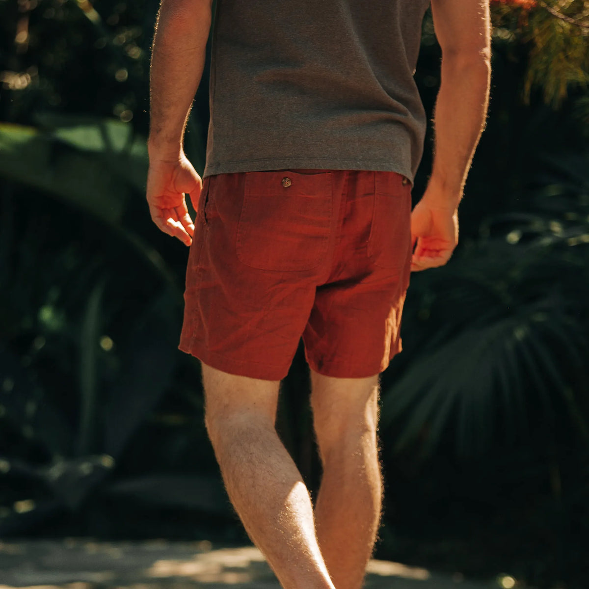The Apres Short in Sienna Hemp