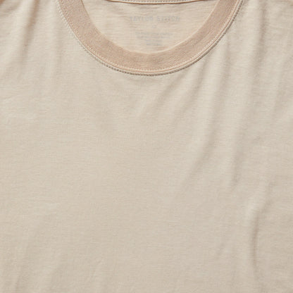 The Cotton Hemp Tee in Sand