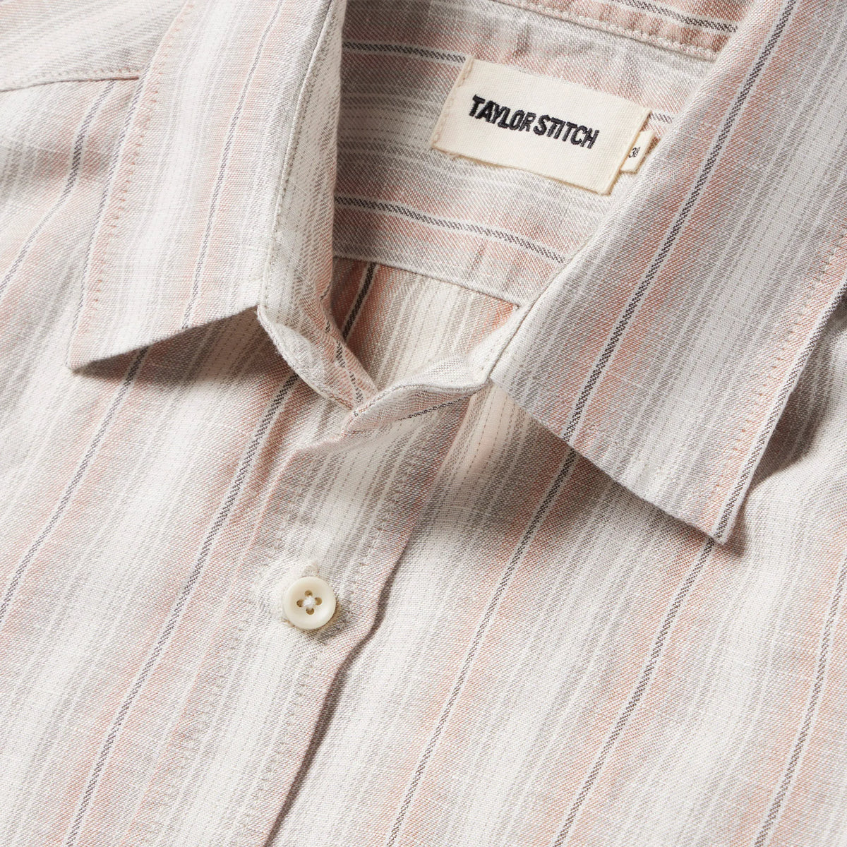 The Short Sleeve California in Dusty Rose Stripe