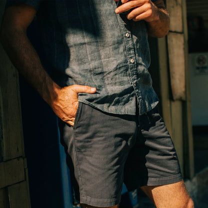 The Short Sleeve California in Dusk Stripe