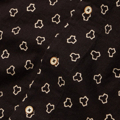 The Short Sleeve Hawthorne in Espresso Geo