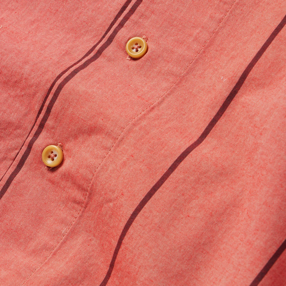 The Short Sleeve Hawthorne in Rust Stripe