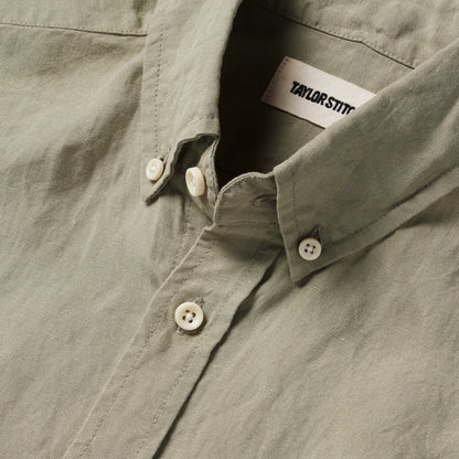 The Short Sleeve Jack in Sage and Natural