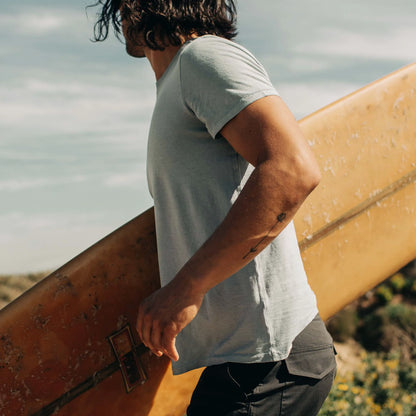 The Cotton Hemp Tee in Ocean