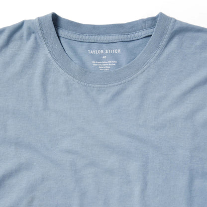 The Cotton Hemp Tee in Ocean