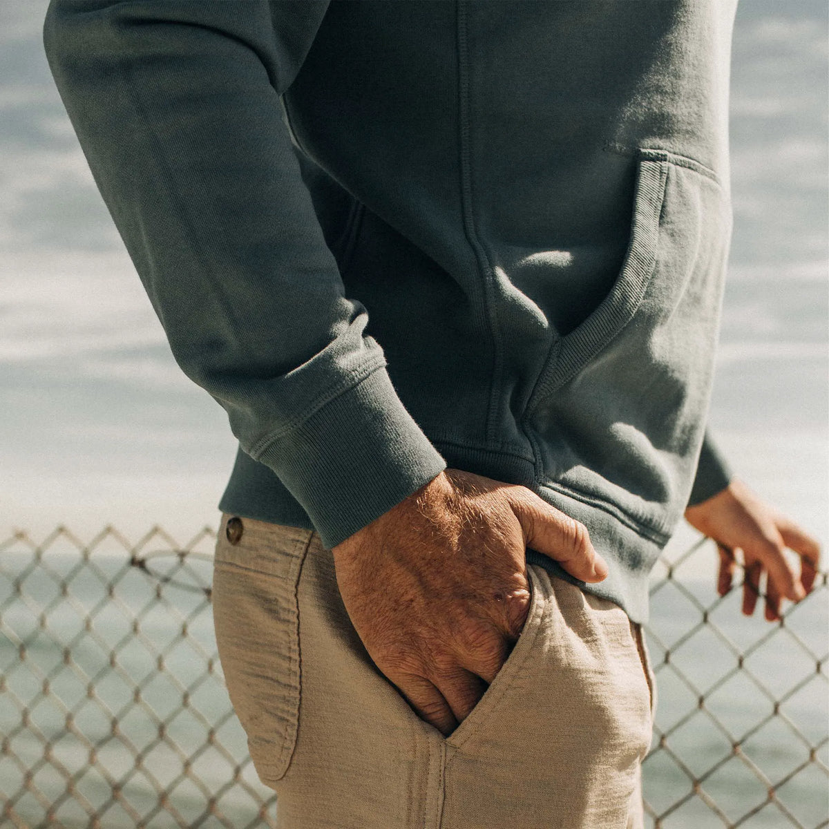 The Fillmore Hoodie in Ocean and Natural