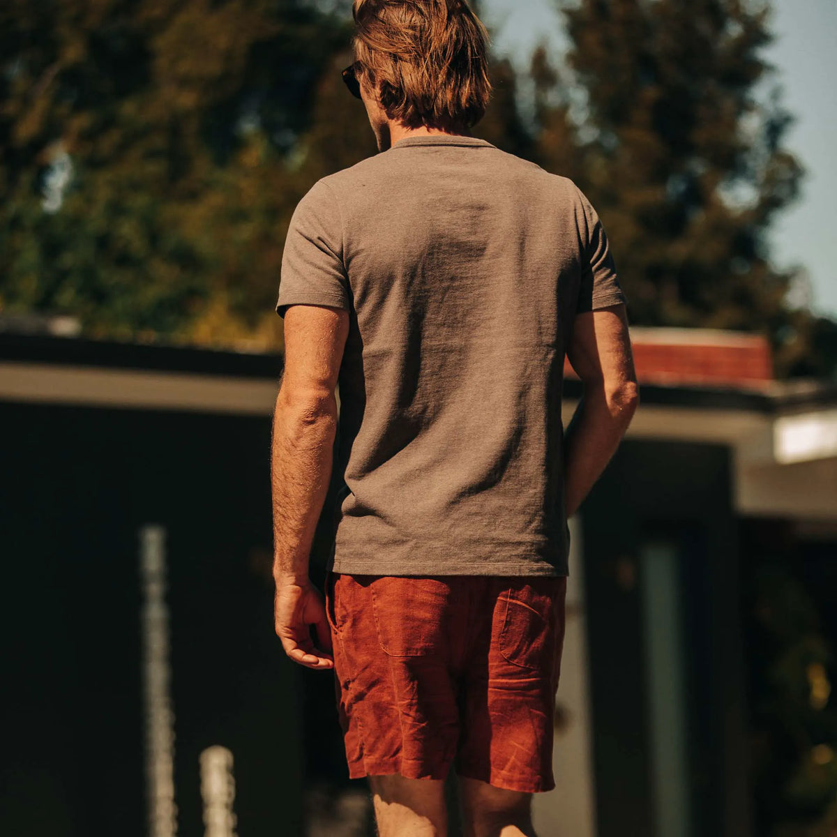 The Heavy Bag Tee in Walnut