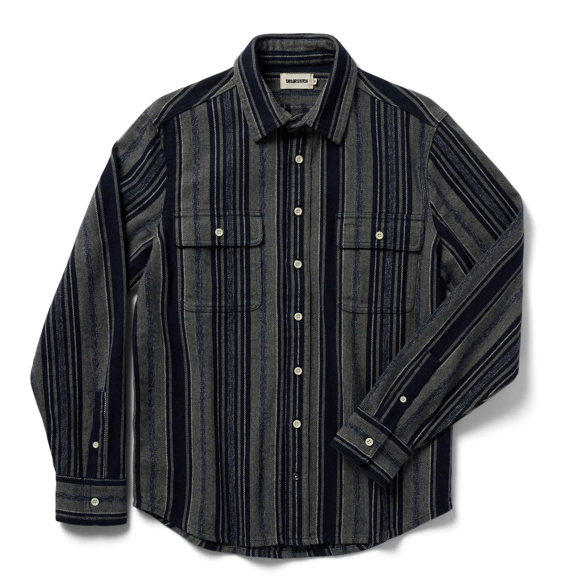 The Ledge Shirt in Ocean Stripe