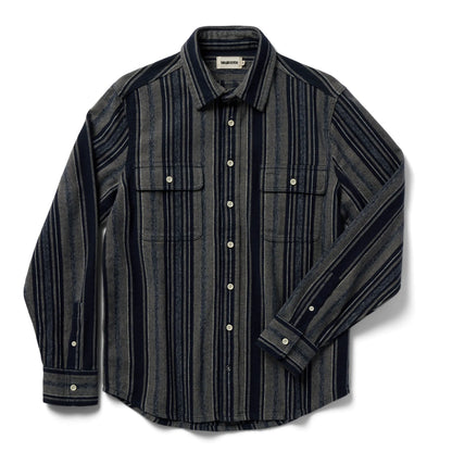 The Ledge Shirt in Ocean Stripe