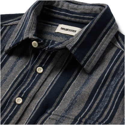 The Ledge Shirt in Ocean Stripe