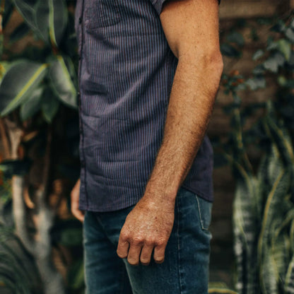 The Short Sleeve Jack in Blue Stripe