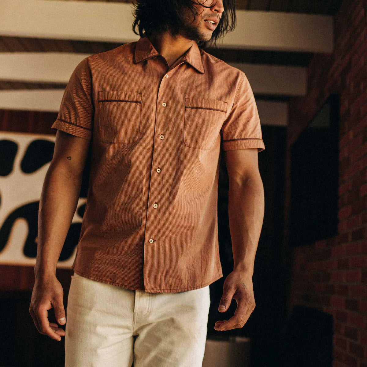 The Tulum in Rust Stripe