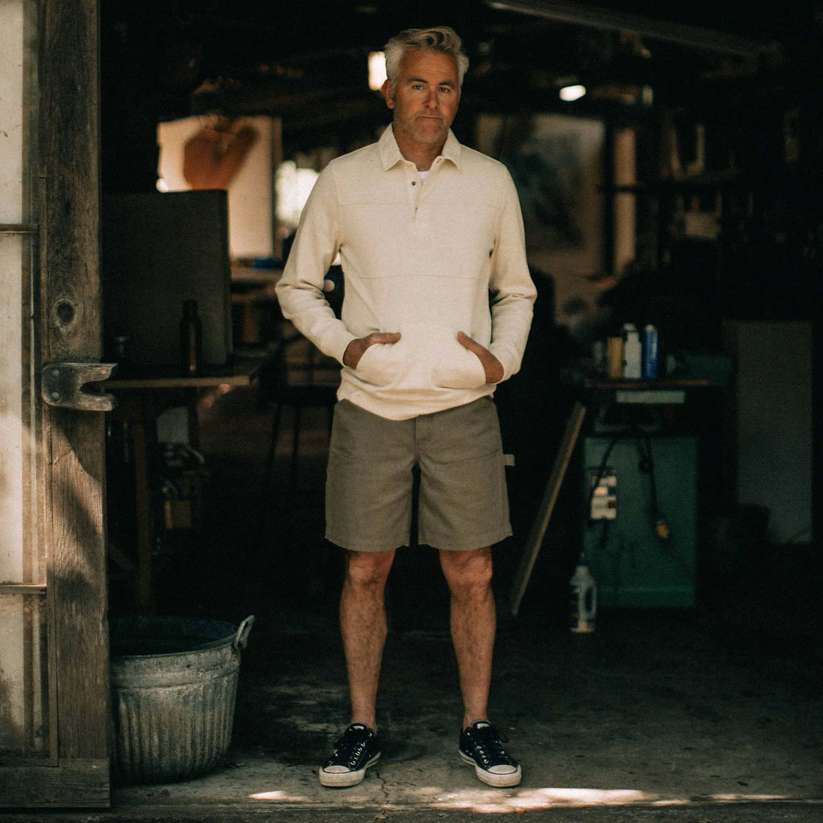 The Turnover Shirt in Washed Natural