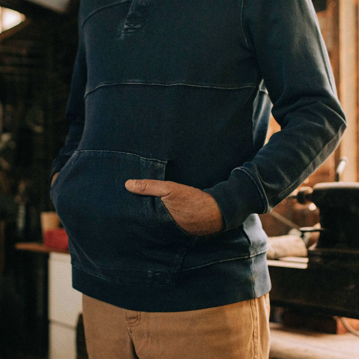 The Turnover Shirt in Washed Indigo