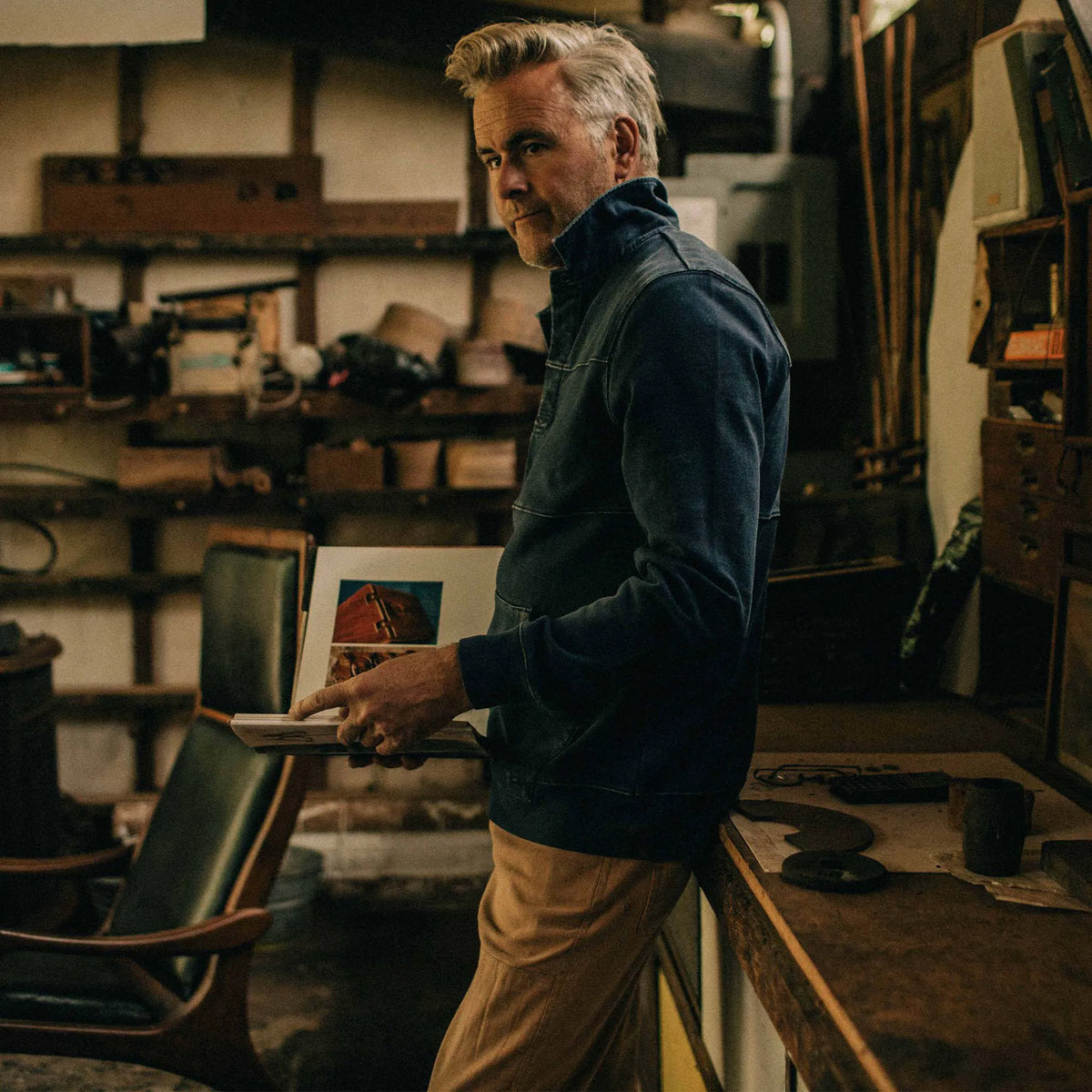 The Turnover Shirt in Washed Indigo