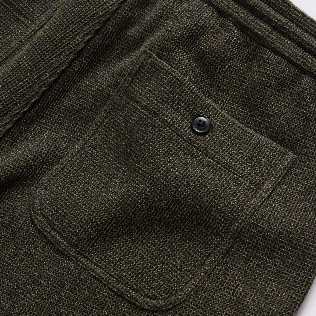 The Apres Short in Army Waffle