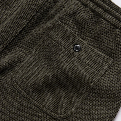 The Apres Short in Army Waffle