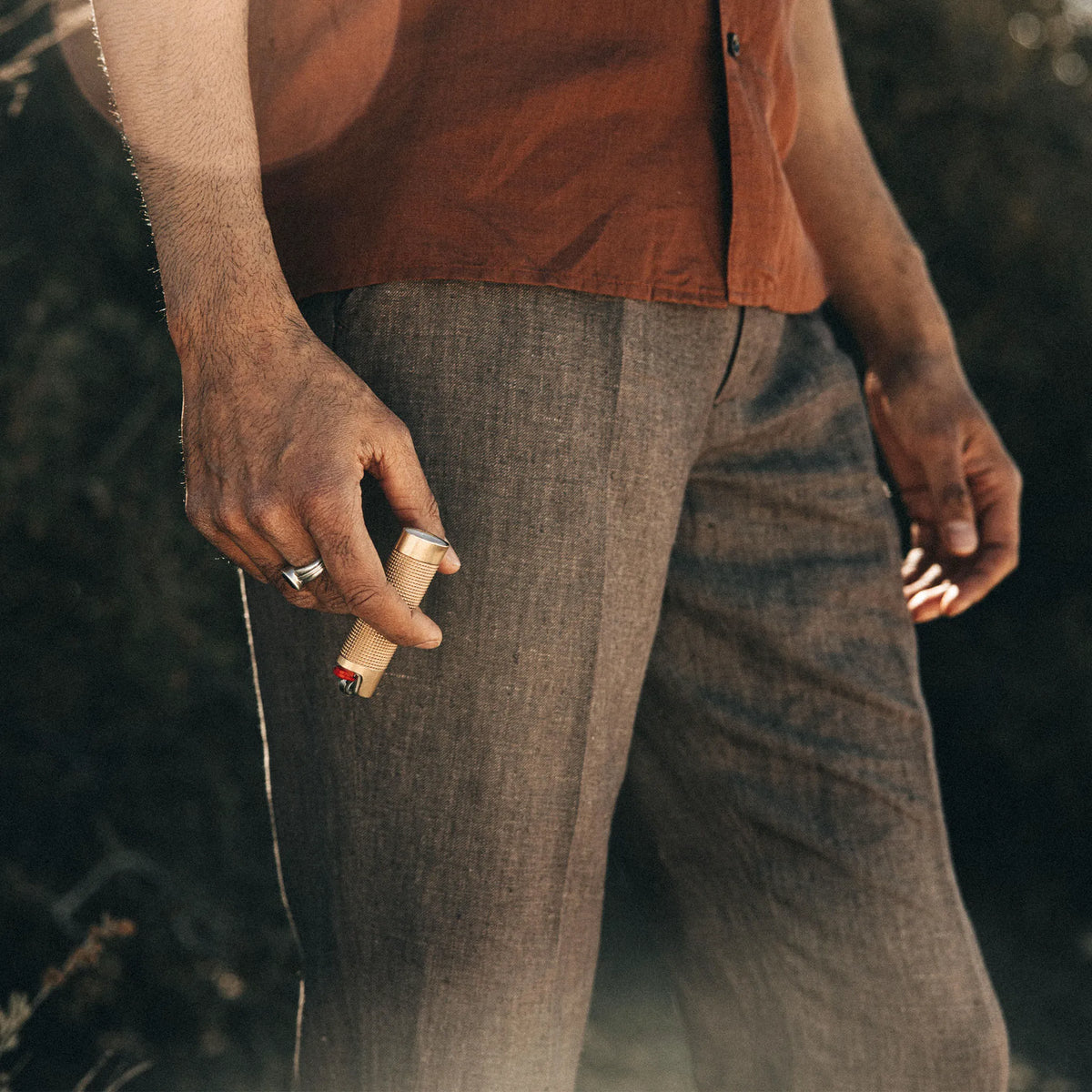 The Sheffield Trouser in Cocoa Linen