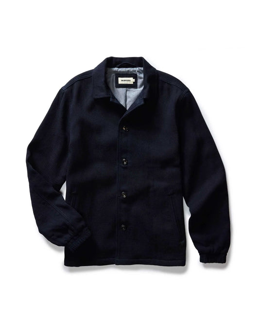 The Crew Jacket in Rinsed Indigo Sashiko