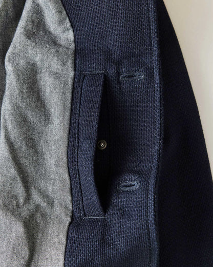 The Crew Jacket in Rinsed Indigo Sashiko