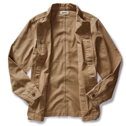The Ojai Jacket in Organic Light Khaki Foundation Twill
