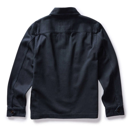 The Station Jacket in Dark Navy Broken Twill