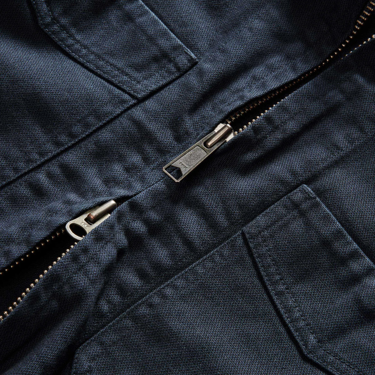 The Station Jacket in Dark Navy Broken Twill