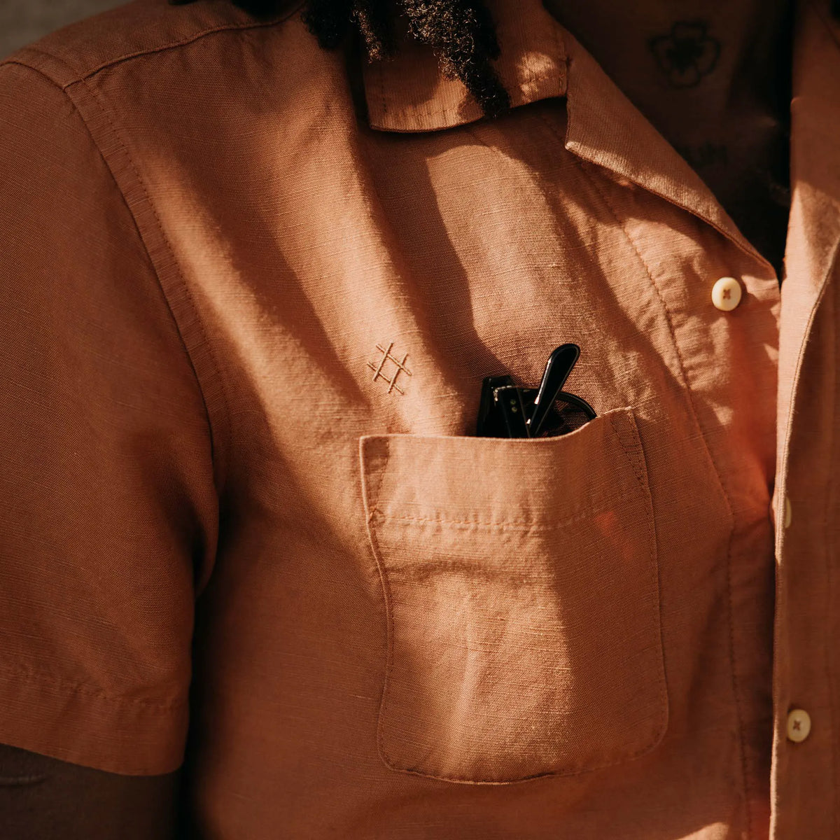 The Conrad Shirt in Adobe Embroidery