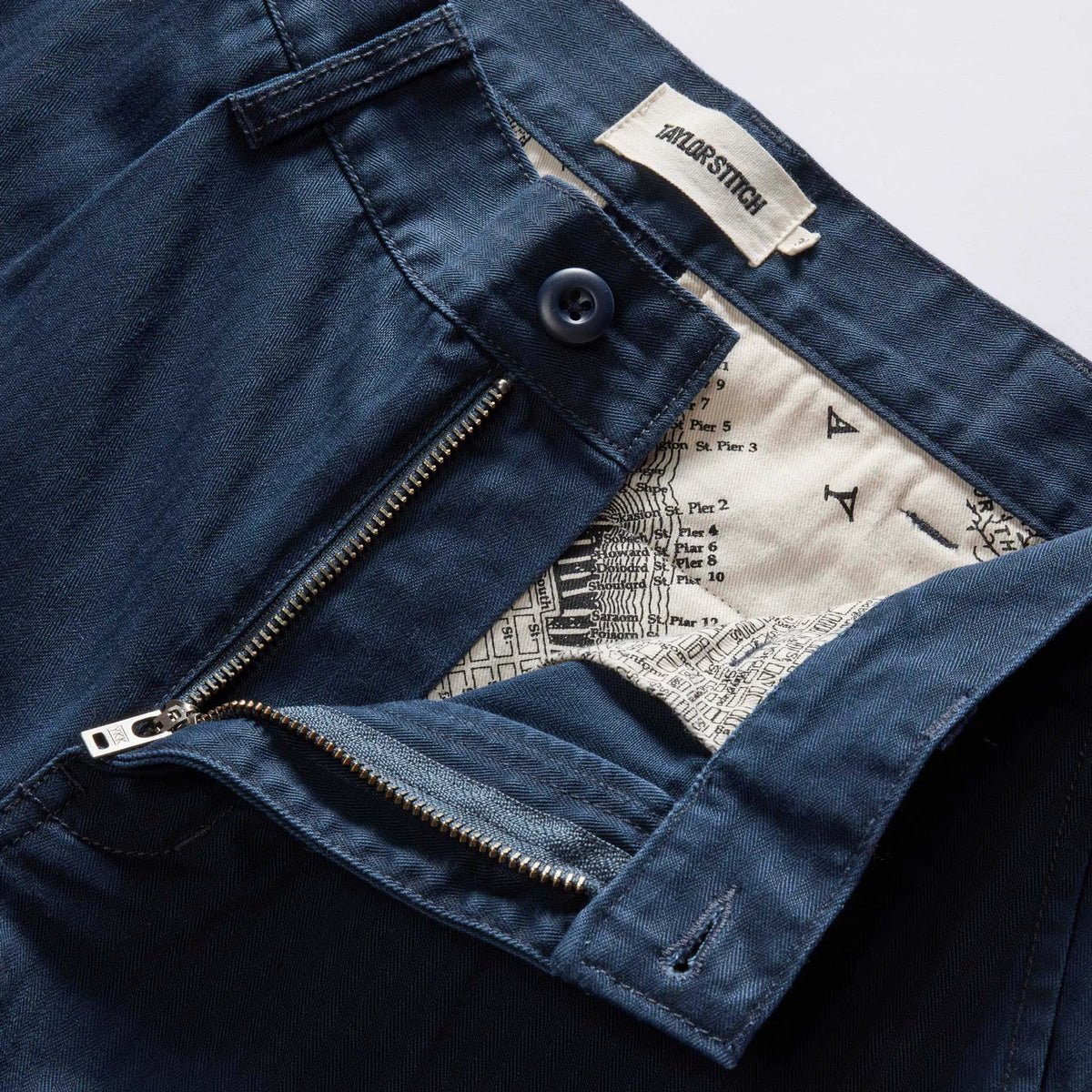 The Matlow Short in Dark Navy Herringbone