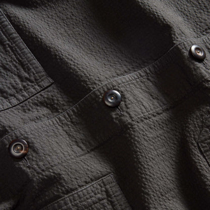The Ojai Jacket in Faded Black Seersucker