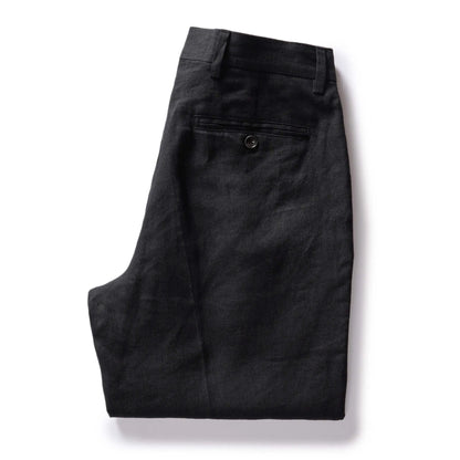 The Thomas Trouser in Coal Linen Twill