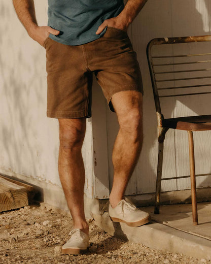 The Camp Short in Aged Penny Chipped Canvas