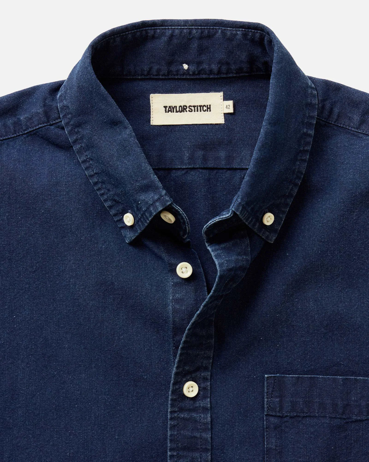 The Short Sleeve Jack in Rinsed Indigo Oxford