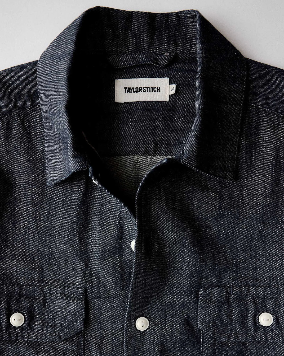 The Short Sleeve Mechanic Shirt in Rinsed Indigo Denim