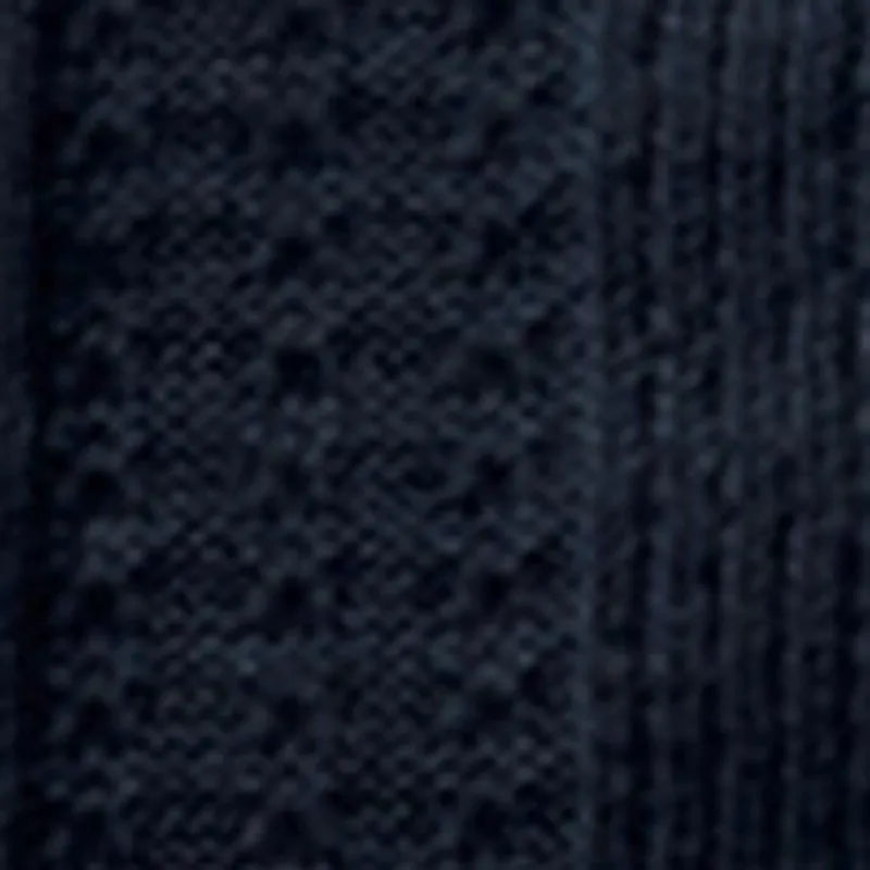 The Button Down Polo in Dark Navy Stripe