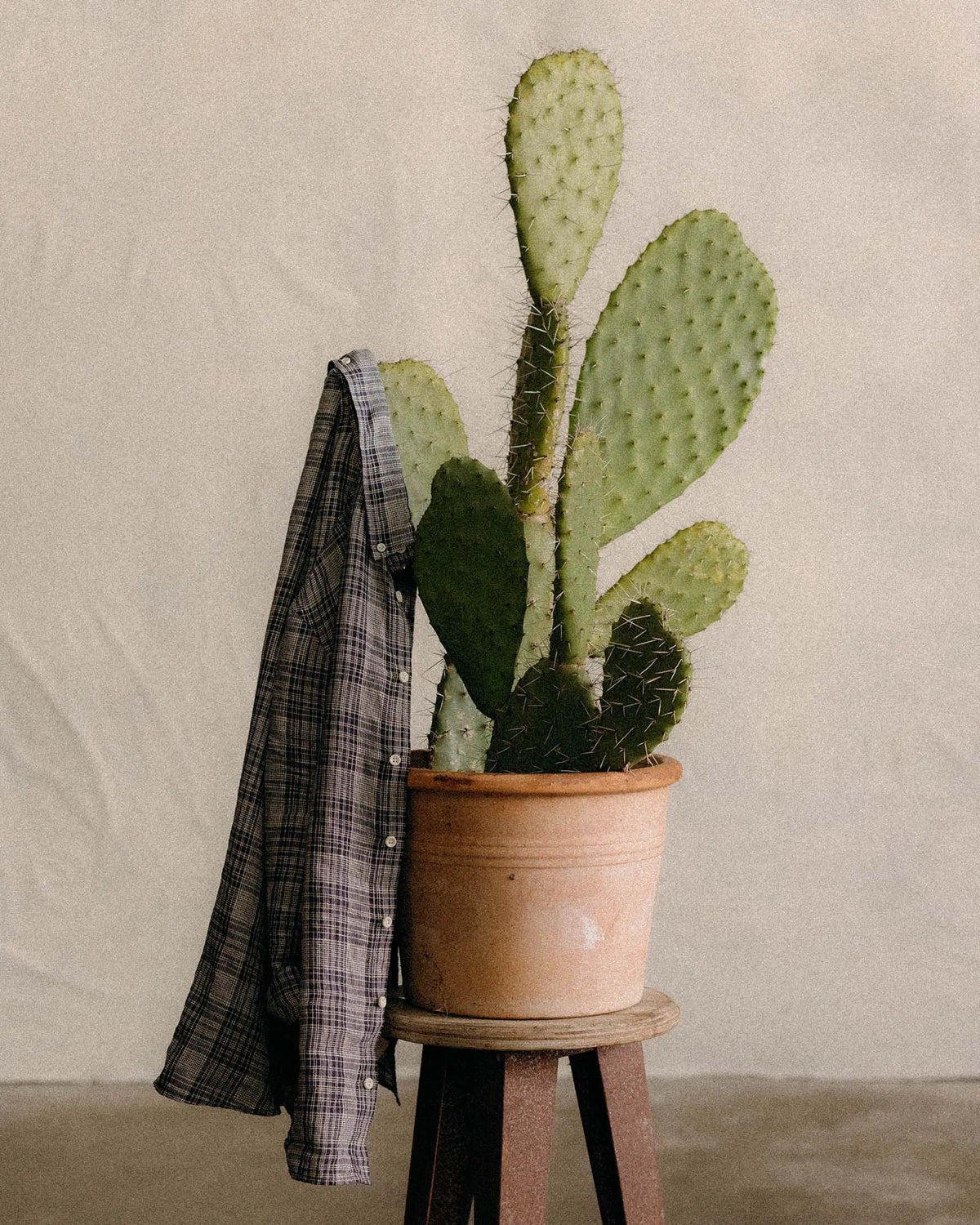 The Jack in Navy Plaid Linen