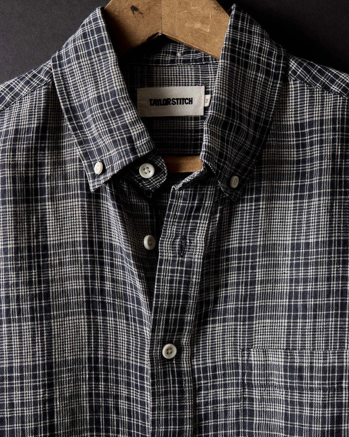 The Jack in Navy Plaid Linen