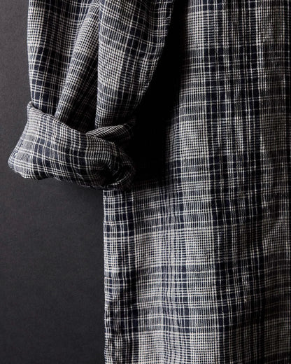 The Jack in Navy Plaid Linen