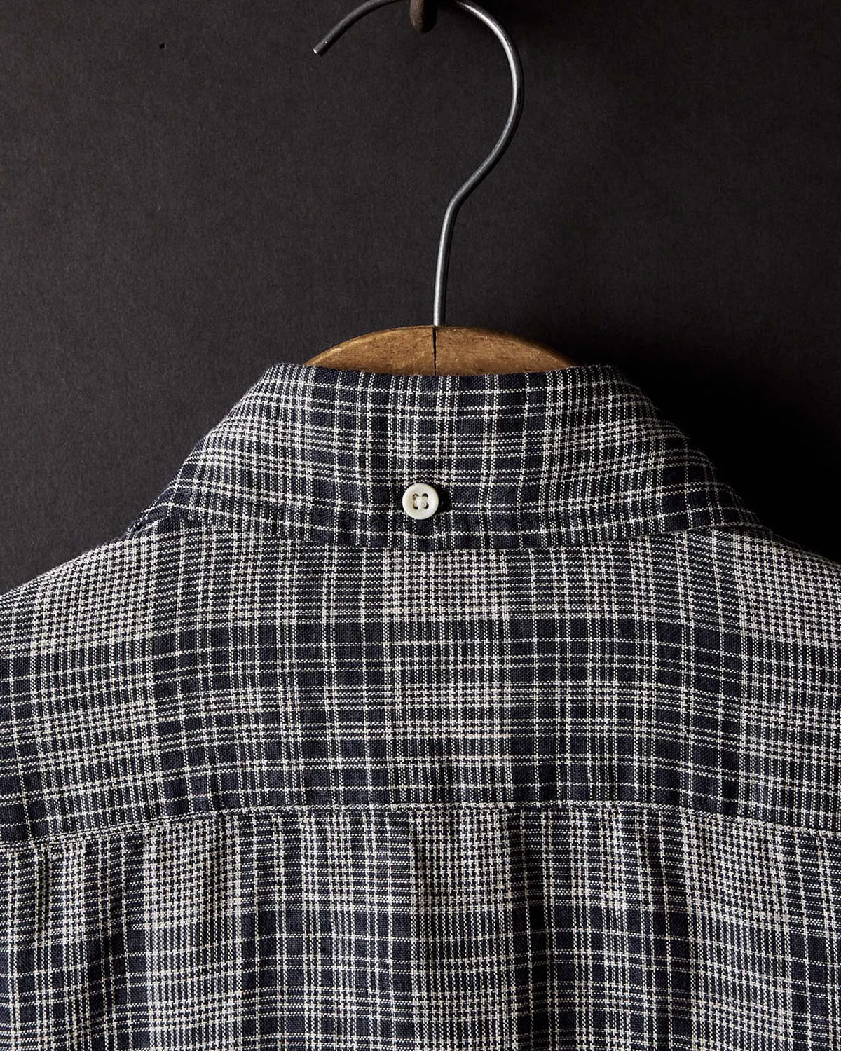 The Jack in Navy Plaid Linen