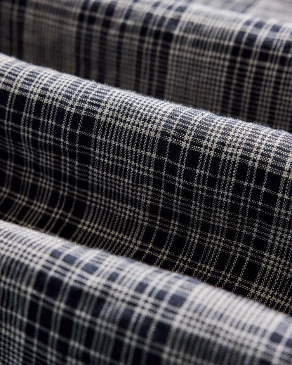The Jack in Navy Plaid Linen