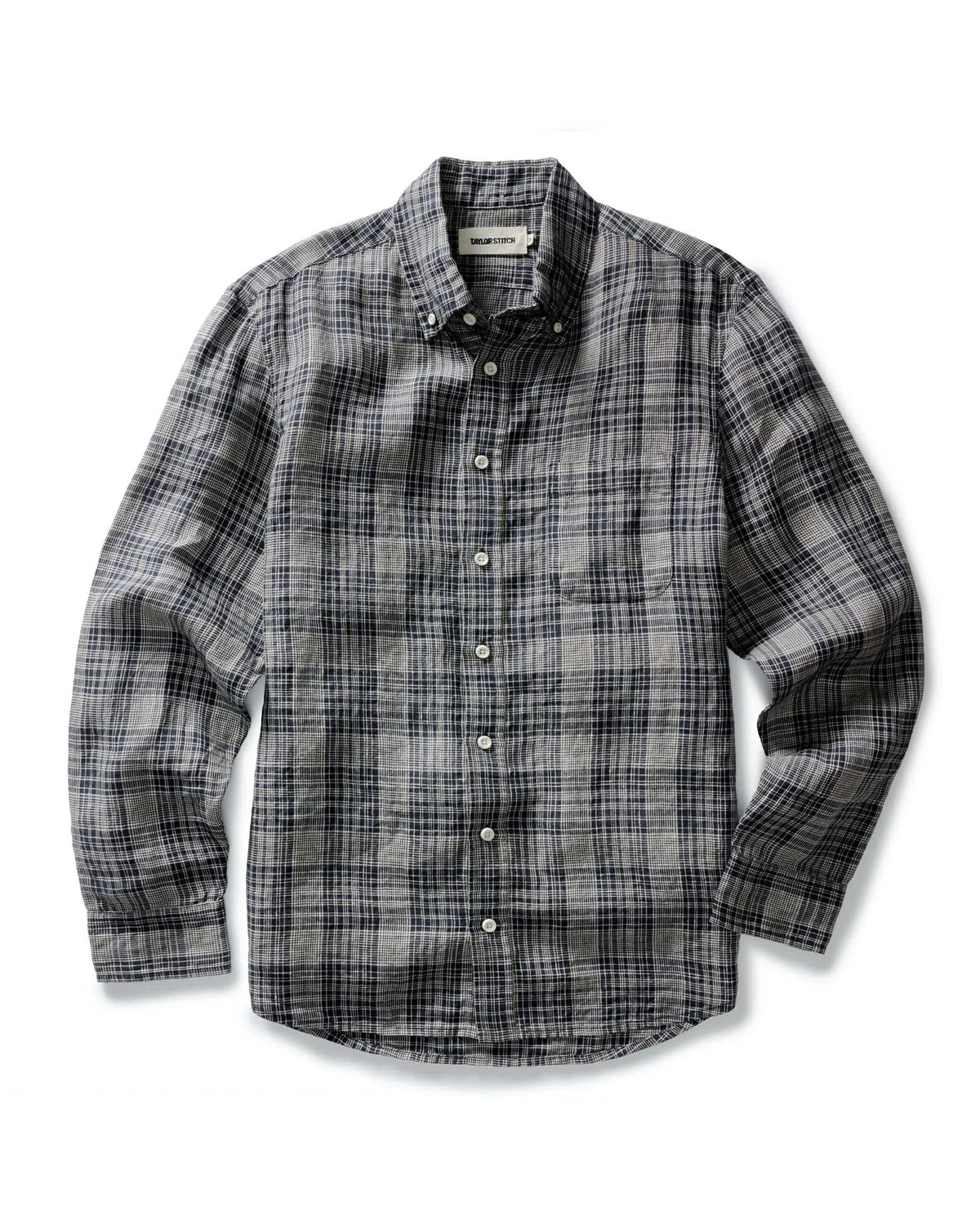 The Jack in Navy Plaid Linen