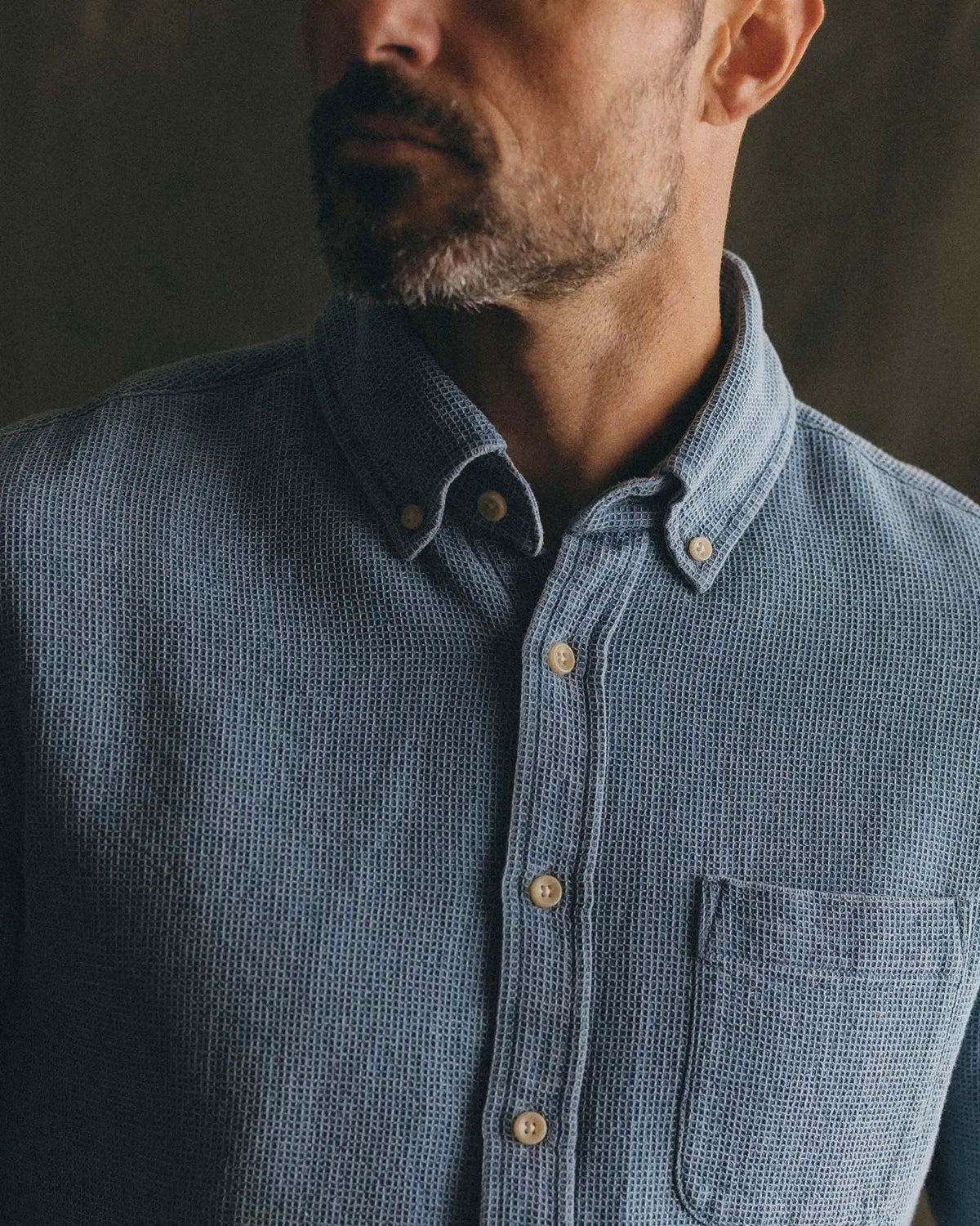 The Jack in Washed Indigo Waffle
