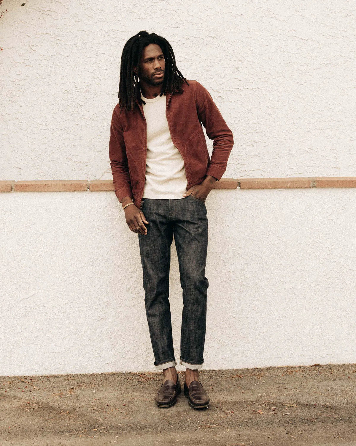 The Piston Jacket in Dried Cherry Corduroy