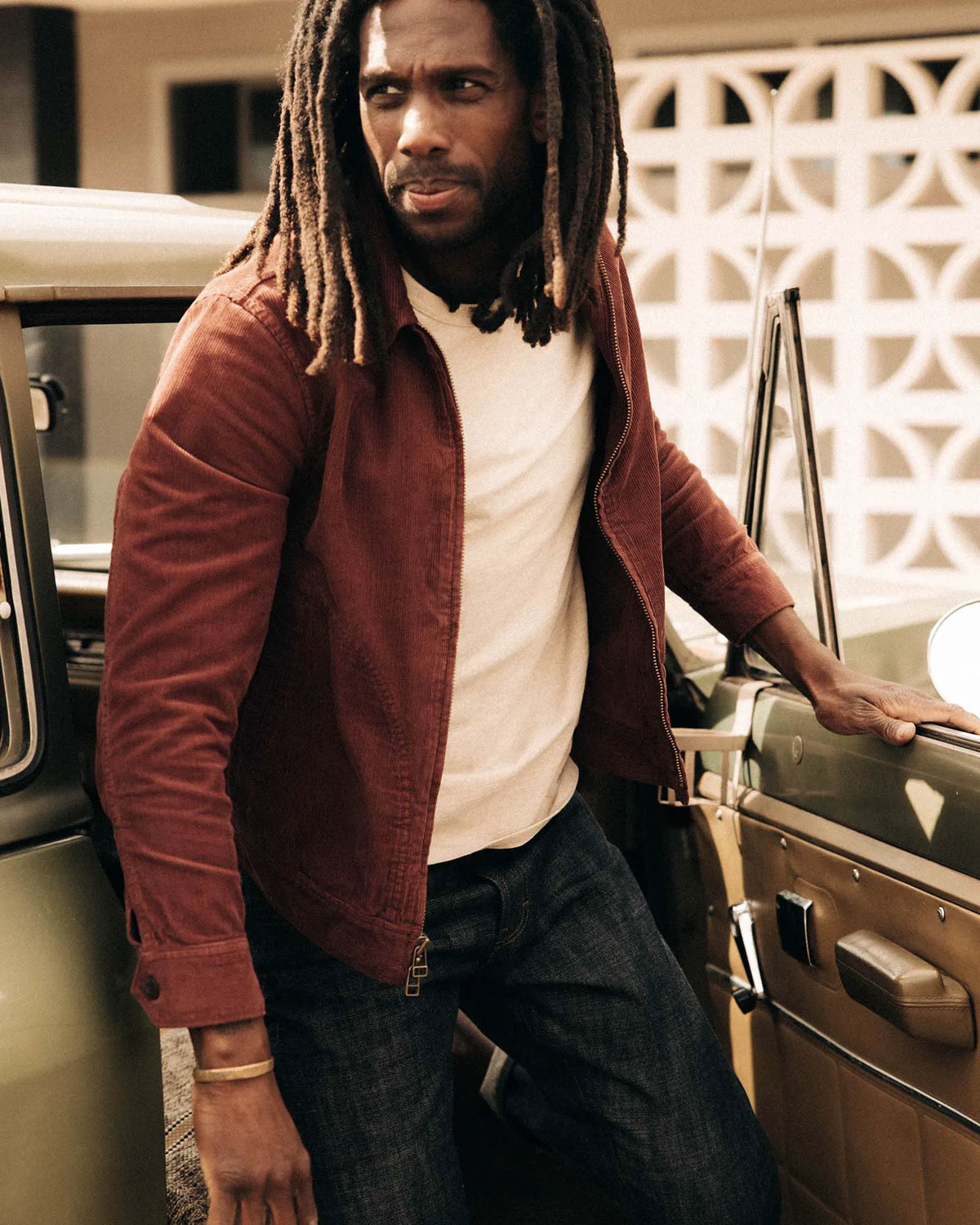 The Piston Jacket in Dried Cherry Corduroy