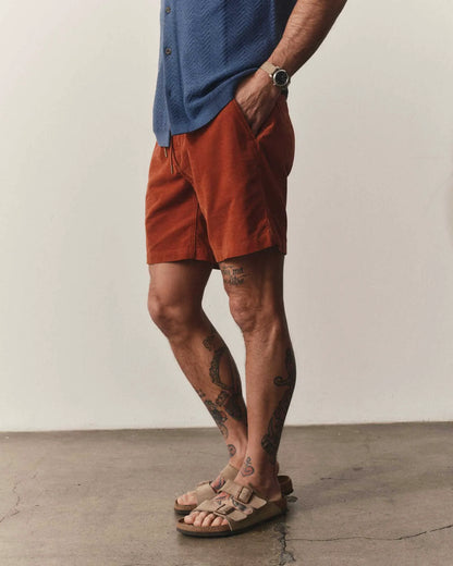 The Apres Short in Heather Chili Pincord